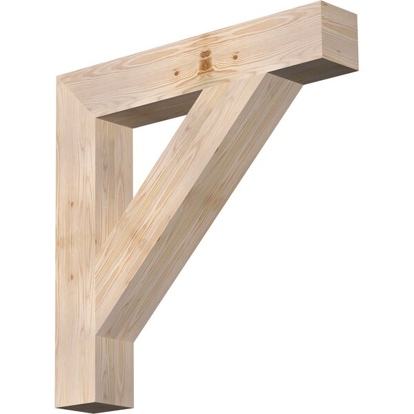 Ekena Millwork Traditional Block Smooth Bracket, Douglas Fir, 5 1/2"W x 34"D x 34"H BKT06X34X34TRA05SDF - main